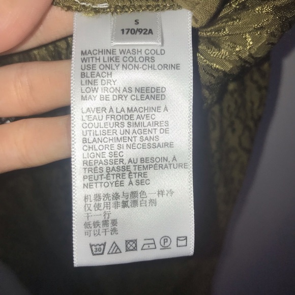 Anthro New Jacqueline Jacquard Olive Jumpsuit - Picture 6 of 6